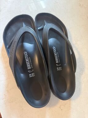 Birkenstock Black EVA Gizeh-Style Thong Sandals